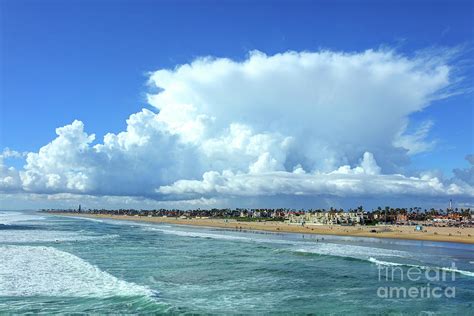 Storm Clouds Over Huntington Beach California Photograph By Denis