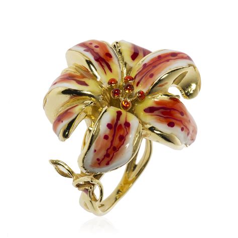 Piante da appartamento orchidea all'occhiello fiore cura. Prestige Anello orchidea in argento 925 placcato oro e ...