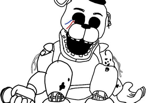 Golden Freddy Coloring Page Coloring Home