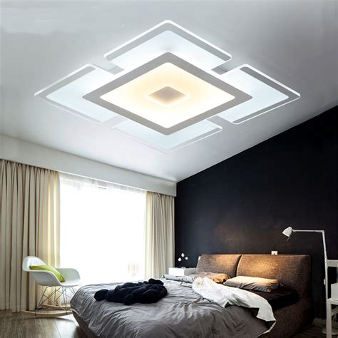 Add a dimmer for the perfect distribution of light and control. Modern Simple Square Acrylic LED Ceiling Light Living Room ...