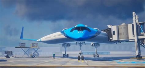 Klm Royal Dutch Airlines Reveals The Futuristic Flying V Aircraft