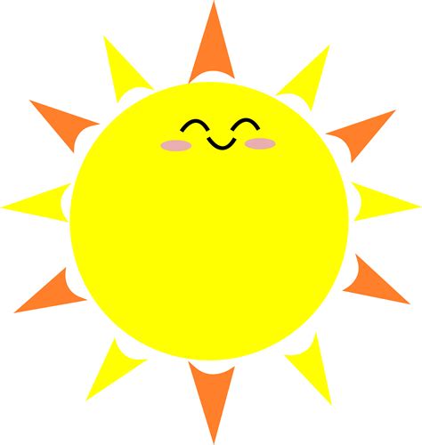 Clipart Happy Sun
