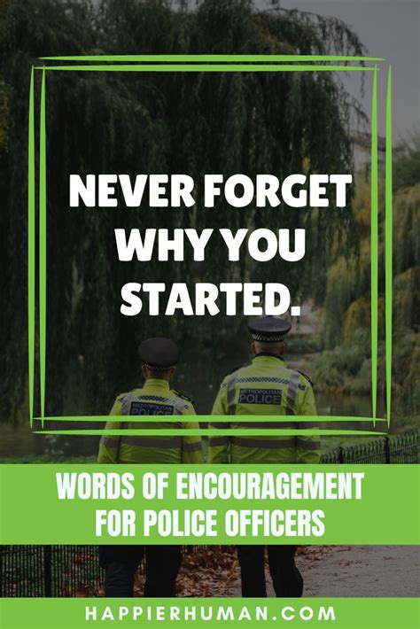 73 Simple Words Of Encouragement For Police Officers Happier Human