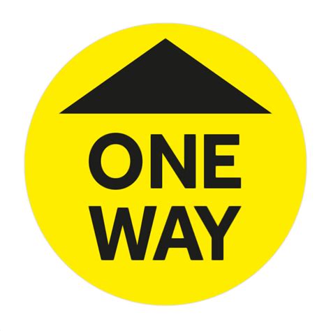 One Way System Sign One Way Sign Floor Vinyl Stickers Uk