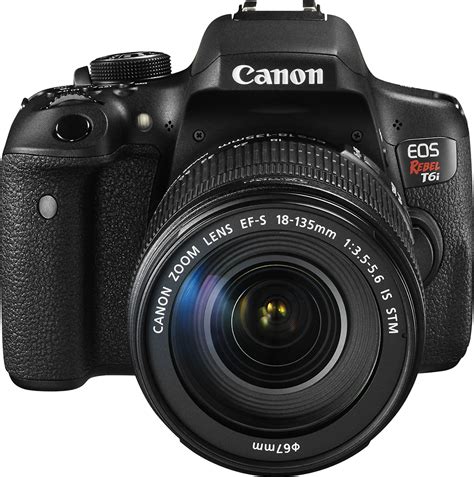 Canon Eos Rebel T6i Dslr Camera With Ef S 18 135mm Is Stm Lens Black