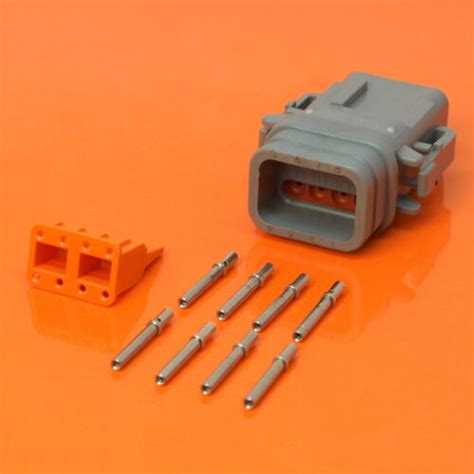 Deutsch Dtm Series 8 Way Plug Connector Kit Dtm06 08sa E007 Pins