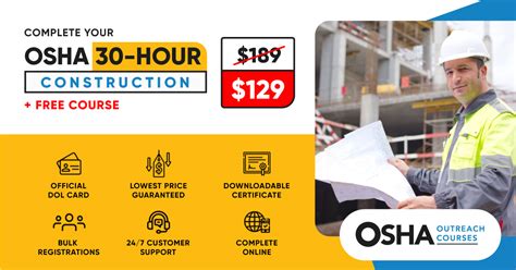 Osha 30 Hour Construction Training With Free Course