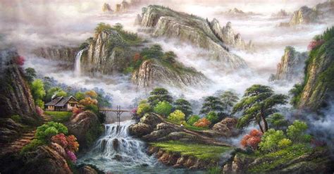 Chinese Traditional Landscape Painting 3d Herbal Remedies Common Cold