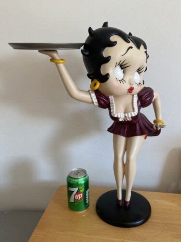 Large 21” Betty Boop Waitress With Tray Figure 2003 King Features