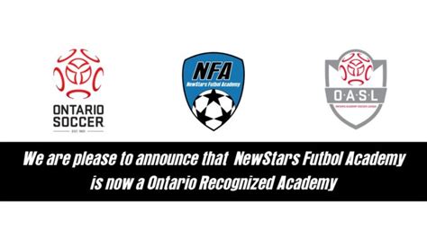 Nfa Ontario Recognized Academy Newstars Futbol Academy Soccer In