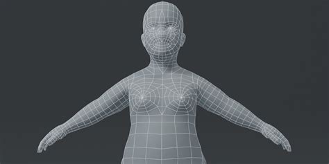 Human Body Base Mesh 10 3d Models Pack Blender Market