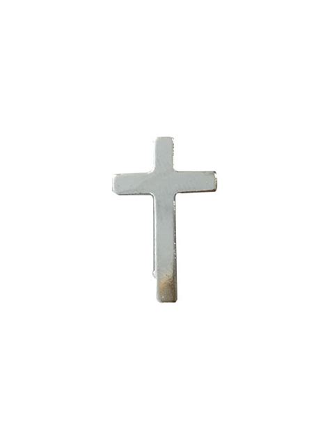 Lapel Pin Silver Cross 25mm Lapel Pins General Pleroma Christian