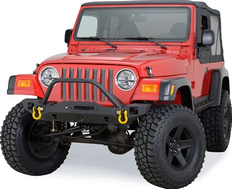 Jcr Offroad Crusader Mid Width Front Winch Bumper With Hoop For 97 06
