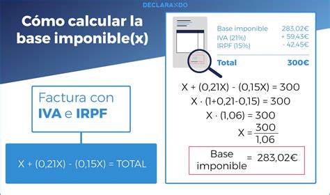 Cómo Calcular La Base Imponible De Una Factura Declarando