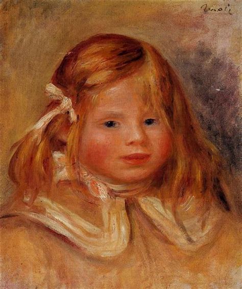 Coco In A Red Ribbon 1905 Pierre Auguste Renoir