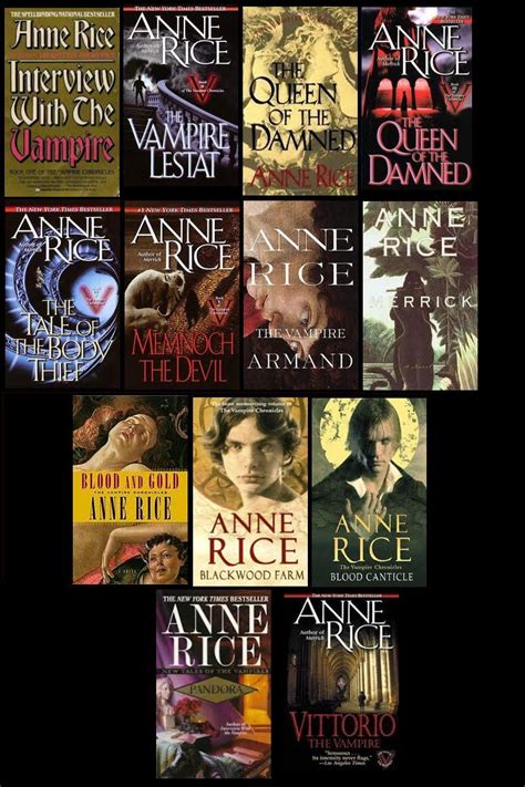 The Vampire Chronicles Series By Anne Rice In 2023 Vampire Books Anne Rice Books The Vampire