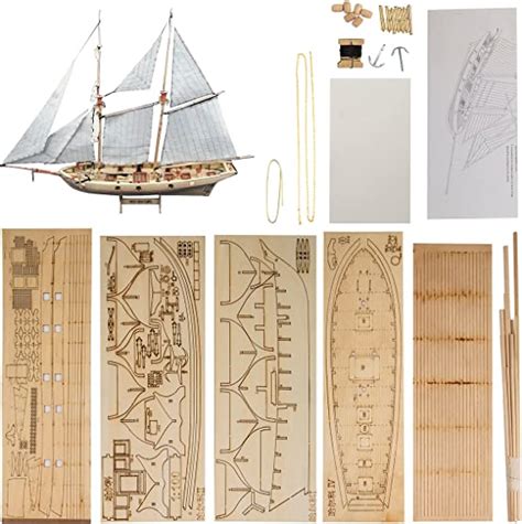 Gawegm Wooden Ship Model Kits 1100 Halcon 1840 Sail Boat
