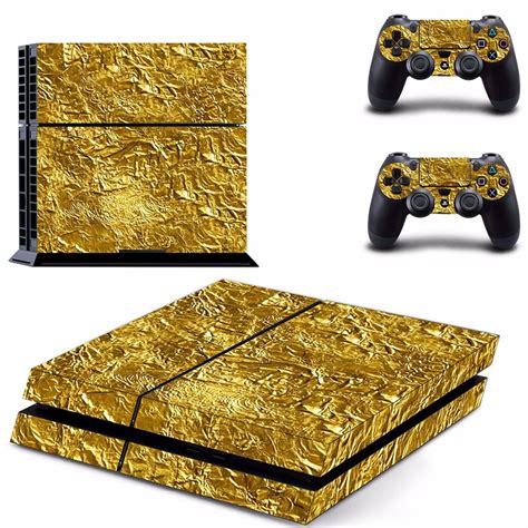 Oststicker Gold Rock Decal Vinyl Skin Sticker For Ps4 Console For Sony