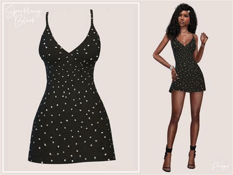 Sims 4 Black Dress