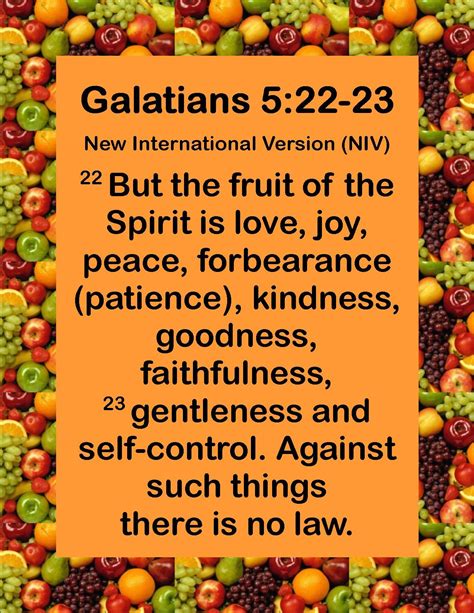 Galatians 522 23 New International Version Niv 22 But The Fruit Of