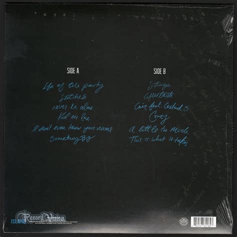 Handwritten By Shawn Mendes Lp With Recordvision Ref