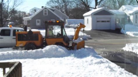 Sidewalk Snow Removal Today Youtube