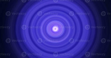 Abstract Background Of Bright Blue Glowing Energy Magic Radial Circles