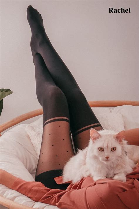 Cats Are The Best Friends Of Rachels Tights Polka Dot Tights Tights Over The Knee