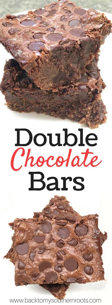Double Chocolate Bars On A Budget Recipe Desserts Chocolate Bar