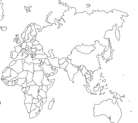 World Rivers Map Printable Eastern Hemisphere World P
