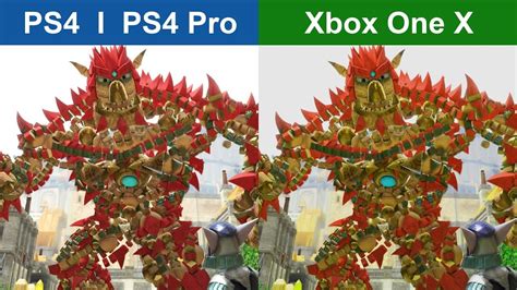 Knack 2 Ps4 Vs Xbox One X Graphics Comparison Youtube