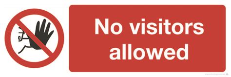 No Visitors Allowed Stocksigns