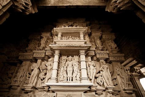 Temple Interior Khajuraho Madhya Pradesh India Flickr