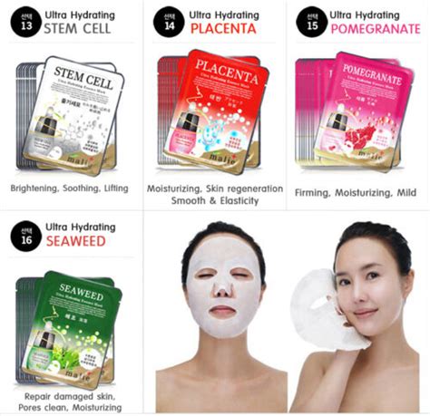 42pcs Korean Essence Facial Mask Sheet Moisture Face Mask Acne Blemish