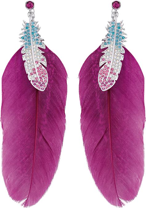 Feather Earrings PNG Image | Feather earrings, Feather ...