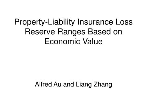 What is general liability insurance? PPT - Property-Liability Insurance Loss Reserve Ranges Based on Economic Value PowerPoint ...