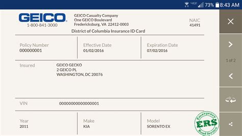 Auto Insurance Printable Fake Car Insurance Card Template Printable