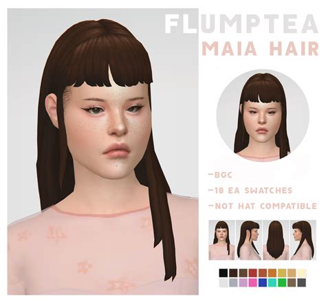 Flumptea Maia Hair This Is My First Hair So Emily Cc Finds