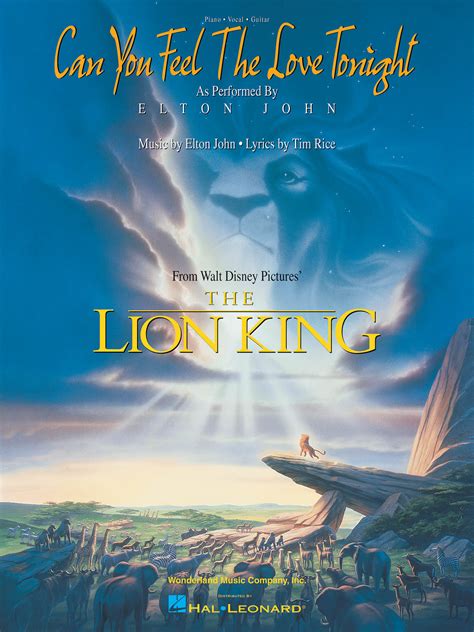 The king i see inside? Can You Feel the Love Tonight From the Lion King (Piano Vocal, sheet music) Sheet music [Jan ...