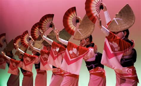 Traditionnal Japanese Girls Dancing Awa Odori Tokushima Flickr