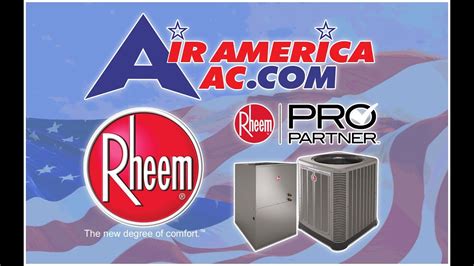 A rheem air conditioner can keep your home comfortable throughout the hot summer months. Rheem Air Conditioners from Air America AC.com - YouTube