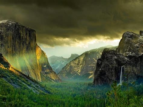 Rocky Mountain Falls Hd Desktop Wallpaper Widescreen High