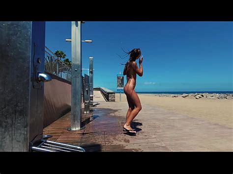 Travel Nude Ducha P Blica En La Playa Con La Rusa Sasha Bikeyeva Gran