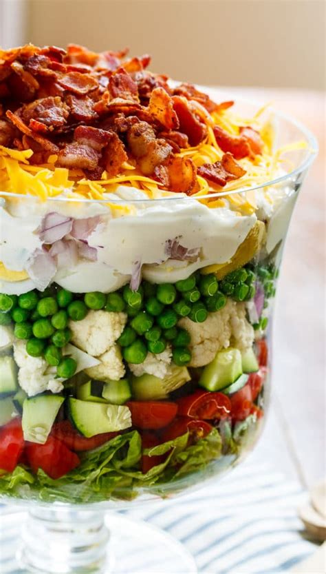 Seven Layer Salad Spicy Southern Kitchen