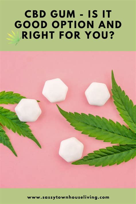 Cbd Gum Is It Good Option And Right For You Healthy Living