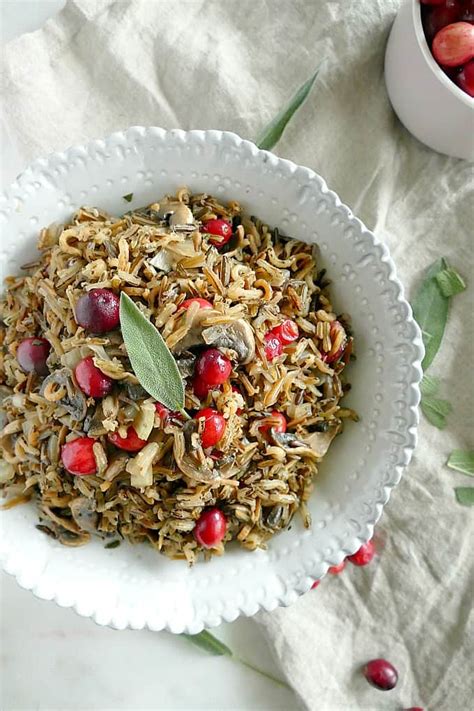 Wild Rice And Mushroom Pilaf With Cranberries Its A Veg World After All