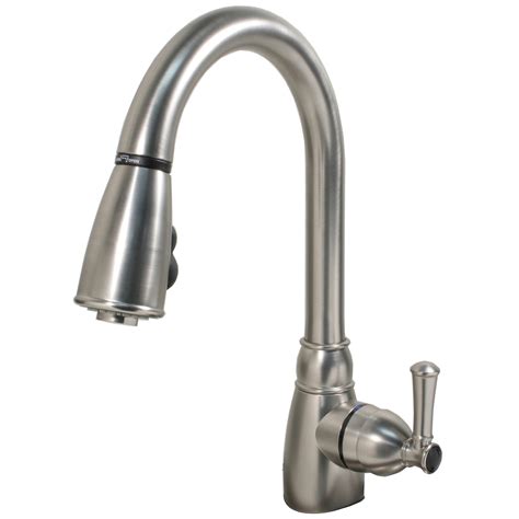 “single Handle Non Metallic” Kitchen Faucet With Pull Down Spray
