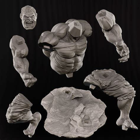 Hulk For 3d Printing 3d Model 3d Printable Cgtrader