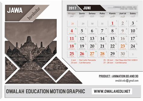 Cara Membuat Kalender Meja Best Design Calendar Indonesia Jawa Hijriah