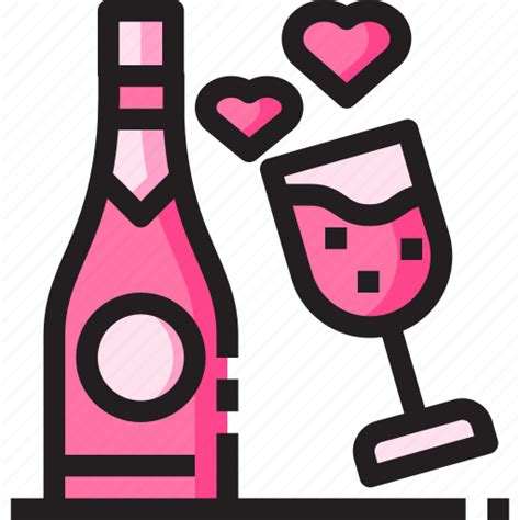 Couple Date Life Love Valentine Wine Icon Download On Iconfinder